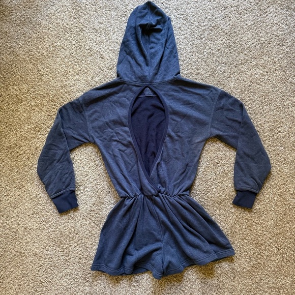 Free People Such a Flirt Romper NWOT Size XS FP Movement Navy - Picture 5 of 7